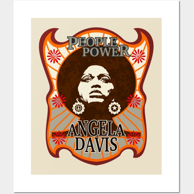 Angela Davis Wall Art by Gilisuci